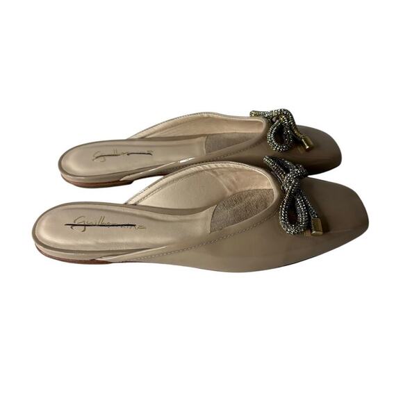 Anthropologie Guilhermina Ballet Flat Mule Beige Size 6 - Picture 3 of 5